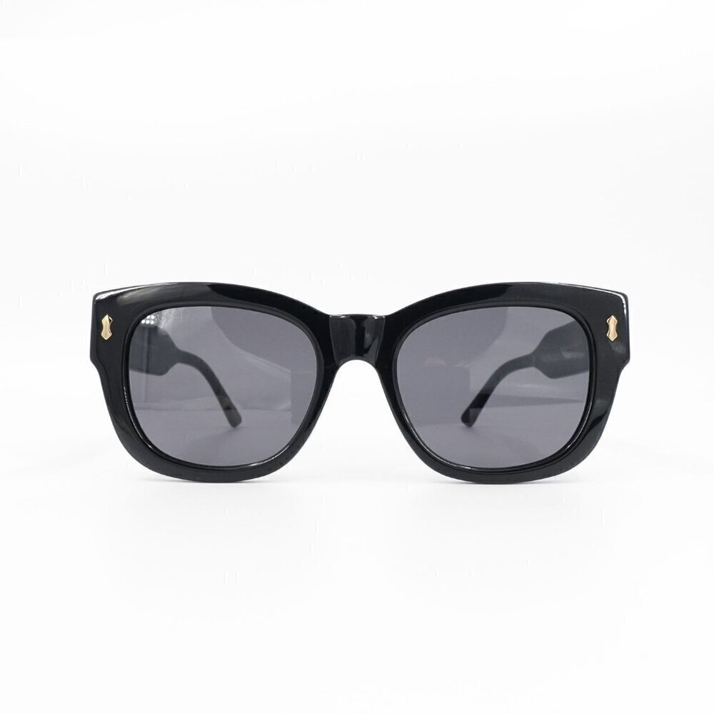 Gucci Black Square Sunglasses with Gray Lenses